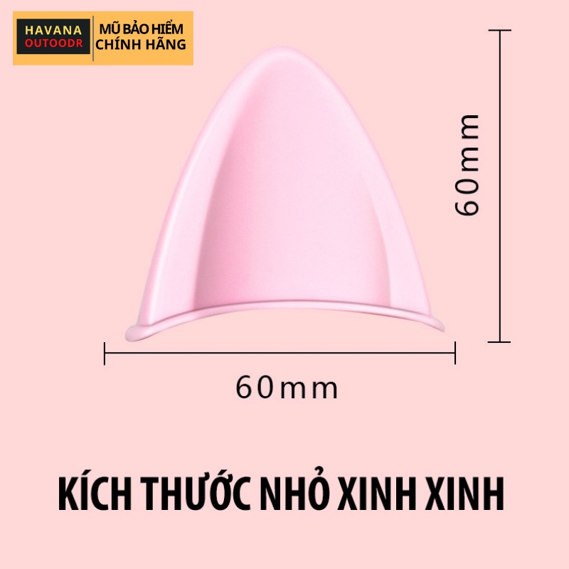 Tai Mèo Gắn Mũ Bảo Hiểm  Siêu Cute Havana Store - Phụ Kiện Gắn Mũ Đẹp Độc Lạ Nhiều Màu