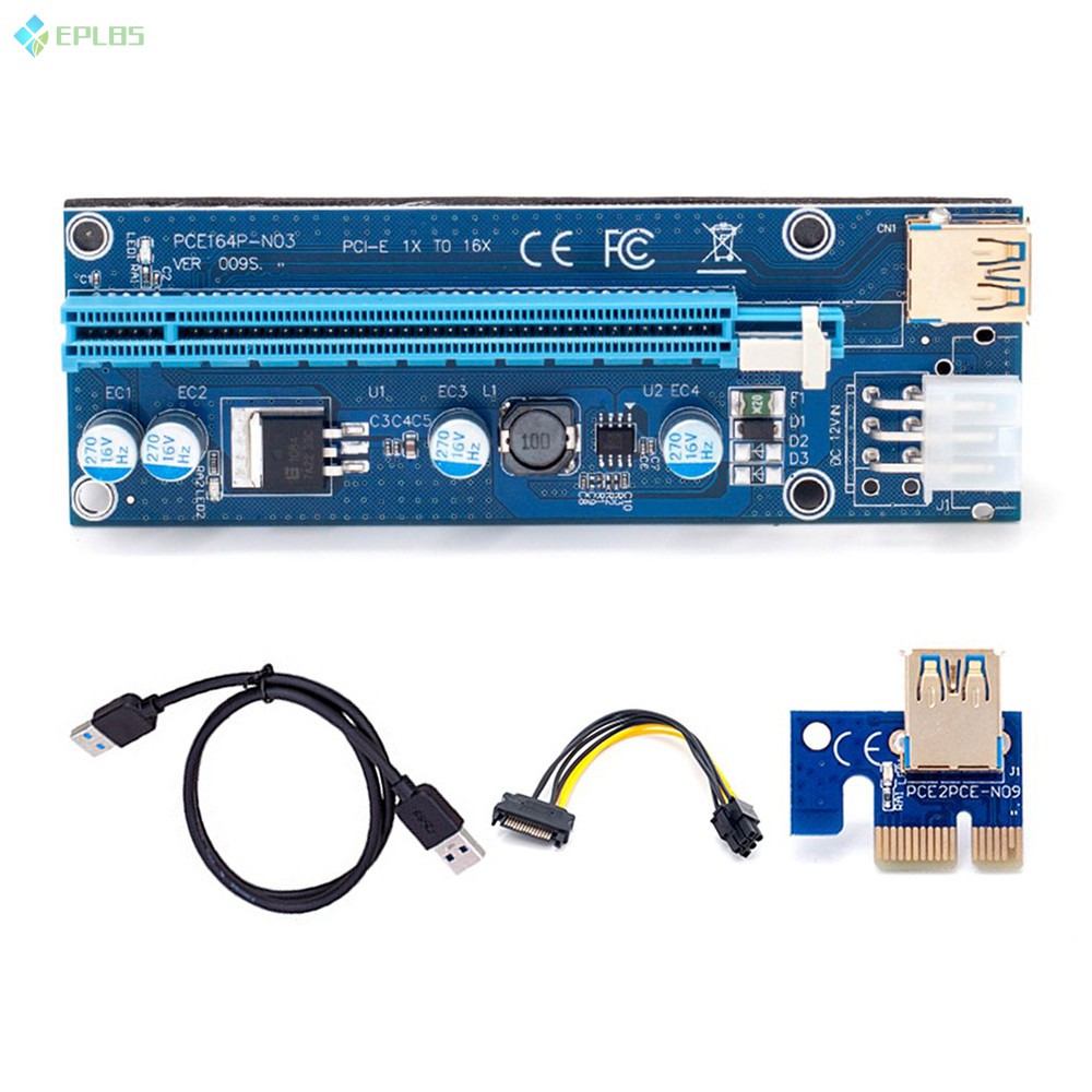 Card Đồ Họa Pcie Pci-E Riser 009s 16x Với Cổng Usb 3.0 | BigBuy360 - bigbuy360.vn