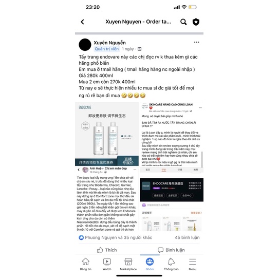 tẩy trang siêu thích