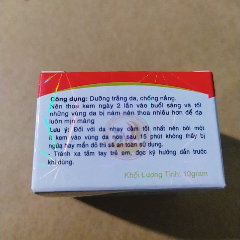 🌷 VDAY - KEM DƯỠNG TRẮNG DA CHỐNG NẮNG V DAY ĐỎ 10gam