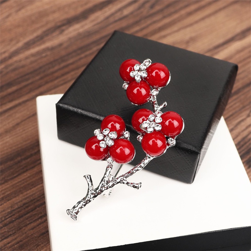 Trâm Cài Áo Hình Hoa Đính Ngọc Trai Sang Trọng Cho Nữ