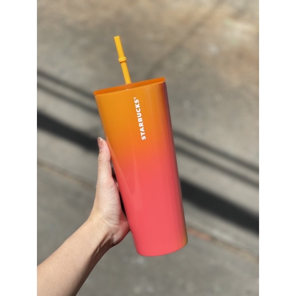 Ly Starbucks US size 710ml, chất liệu inox, tặng kèm ống hút