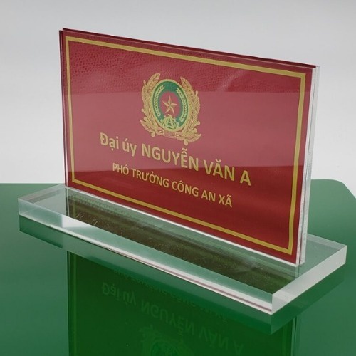 Biển Chức Danh Tiêu Chuẩn Ngành Công An - 1 bộ