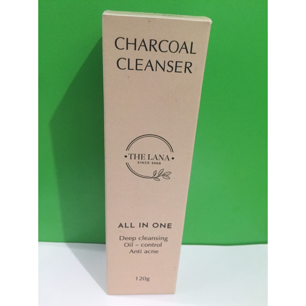 Sữa rửa mặt The Lana Charcoal Cleaner giúp làm sạch, loại bỏ bã nhờn trên da 120gr