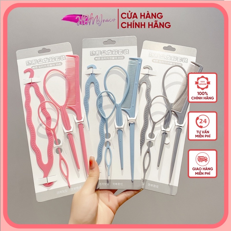 Set 4 Dụng Cụ Tạo Kiểu Tóc Kèm Lược DAIFENI