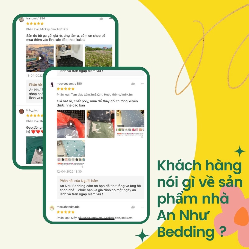 Bộ ga giường 💖m6/m8💖 drap giường poly, ga trải giường + 2 vỏ gối nằm đơn giản An N