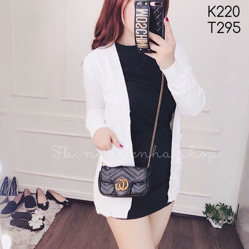 Áo KHOÁC CARDIGAN dáng dài phong cách hàn quốc thời trang thu đông (hàng y hình)