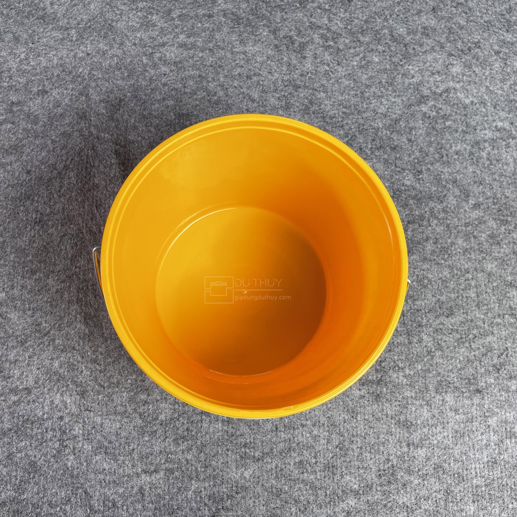 Xô nhựa tròn kiểu thùng sơn, 4 kích cỡ, dùng đựng nước đựng gạo, nhựa PP màu trắng, vàng, xanh dương (Không Nắp)