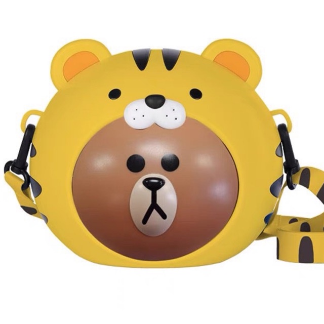 Hộp đựng bắp LineFriend Gấu Brown Cosplay Hổ