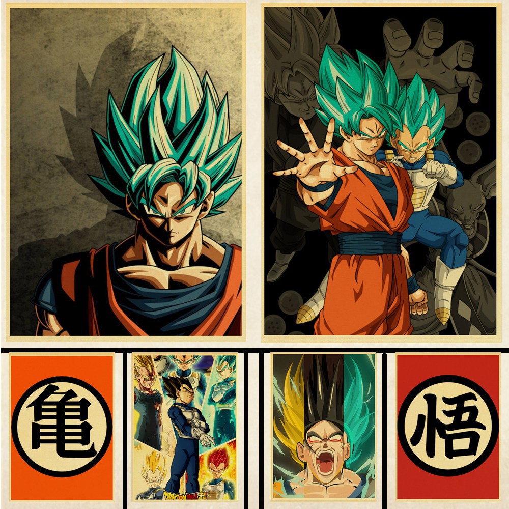 Áp Phích Treo Tường In Hình anime Dragon Ball Chất Lượng Cao Trang Trí Nhà Cửa / Quán Bar / Quán Cà Phê