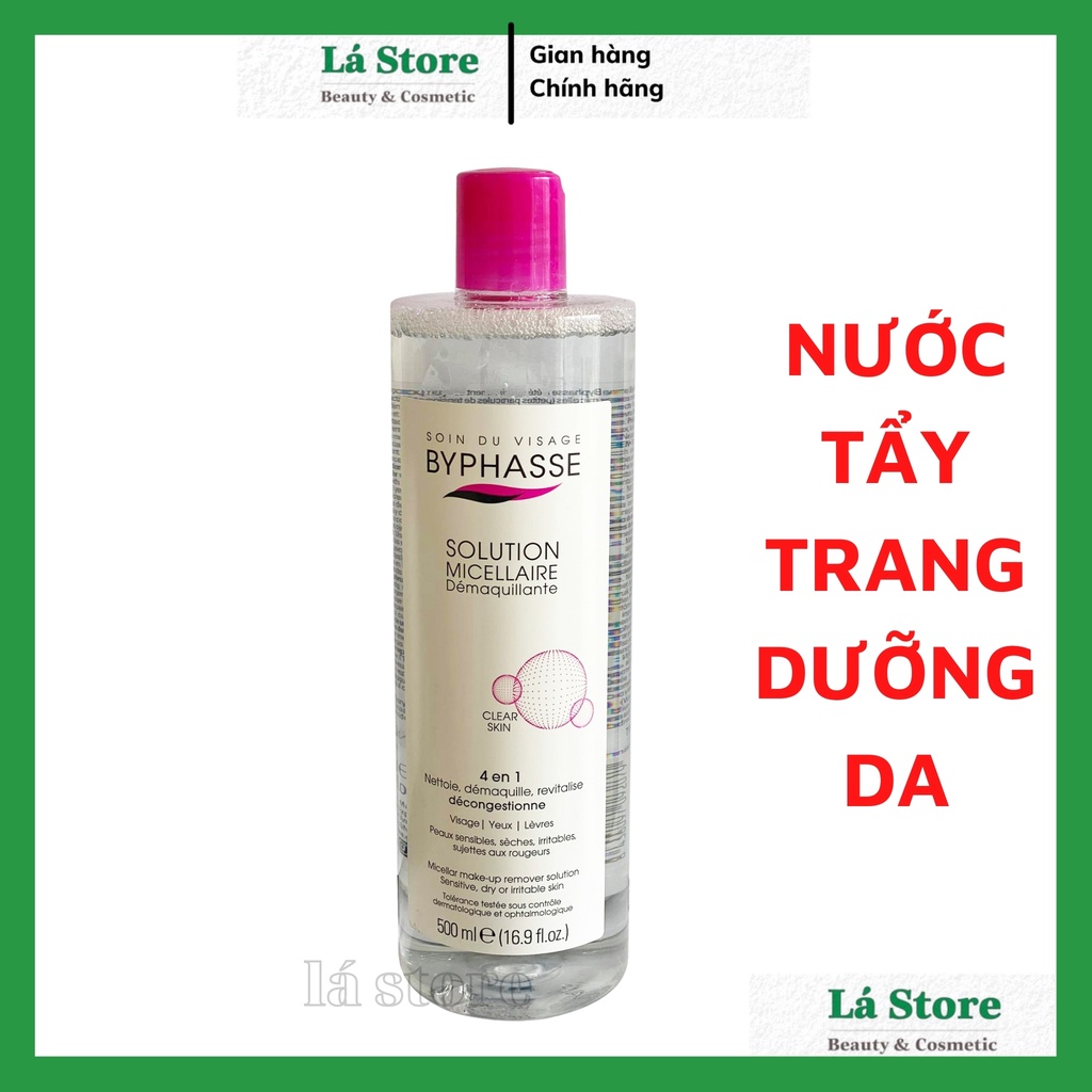 (CHÍNH HÃNG)Nước Tẩy Trang Byphasse - Nước tẩy trang cho mọi loại da Byphasse 500ml micellar make-up remover solution