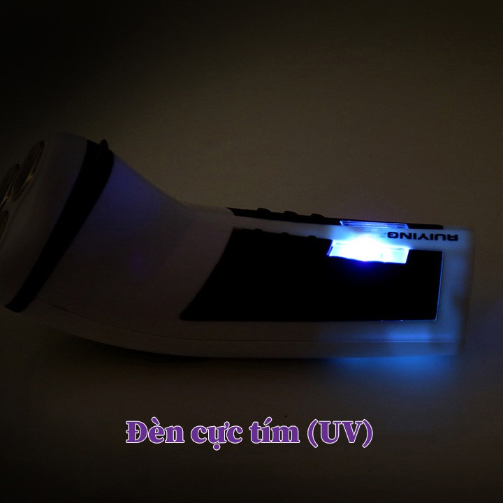 Máy cạo râu tích hợp đèn pin và đèn cực tím Ruiying FS198 CR04