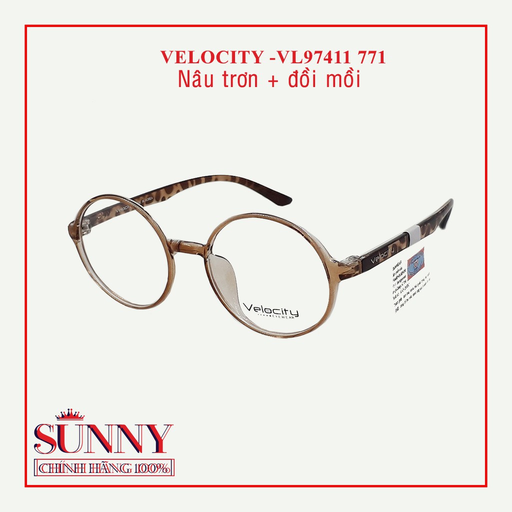 Gọng kính nam nữ thời trang Velocity VL97411 nhiều màu chính hãngg
