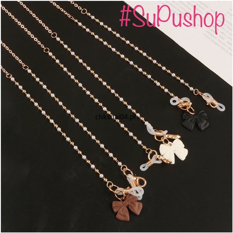 ⛓⛓DÂY ĐEO KHẨU TRANG HOẶC MẮT KÍNH KIM LOẠI CÓ CHARM NƠ⛓⛓