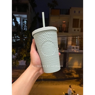 [Chính hãng] Ly Starbucks Studded Matte Mint Grande/Venti