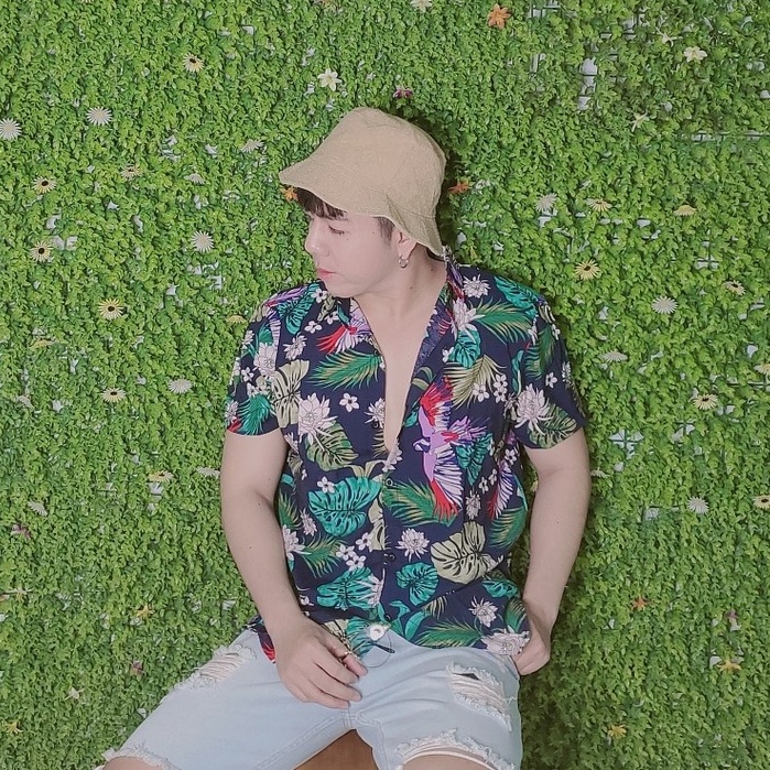 Áo Sơ Mi Hawaii Chim Vẹt Đen (Ảnh THẬT)