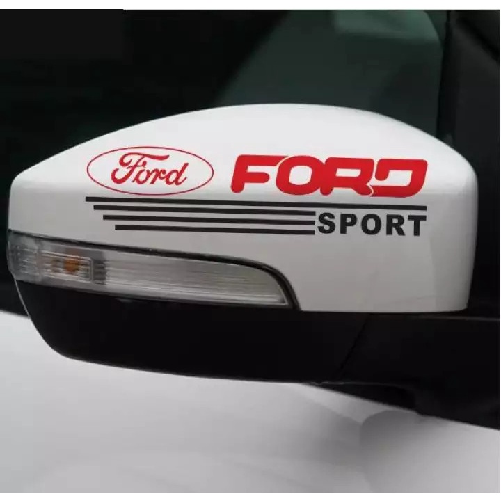 Bộ 2 Tem Dán Gương Chiếu Hậu Ô Tô FORD