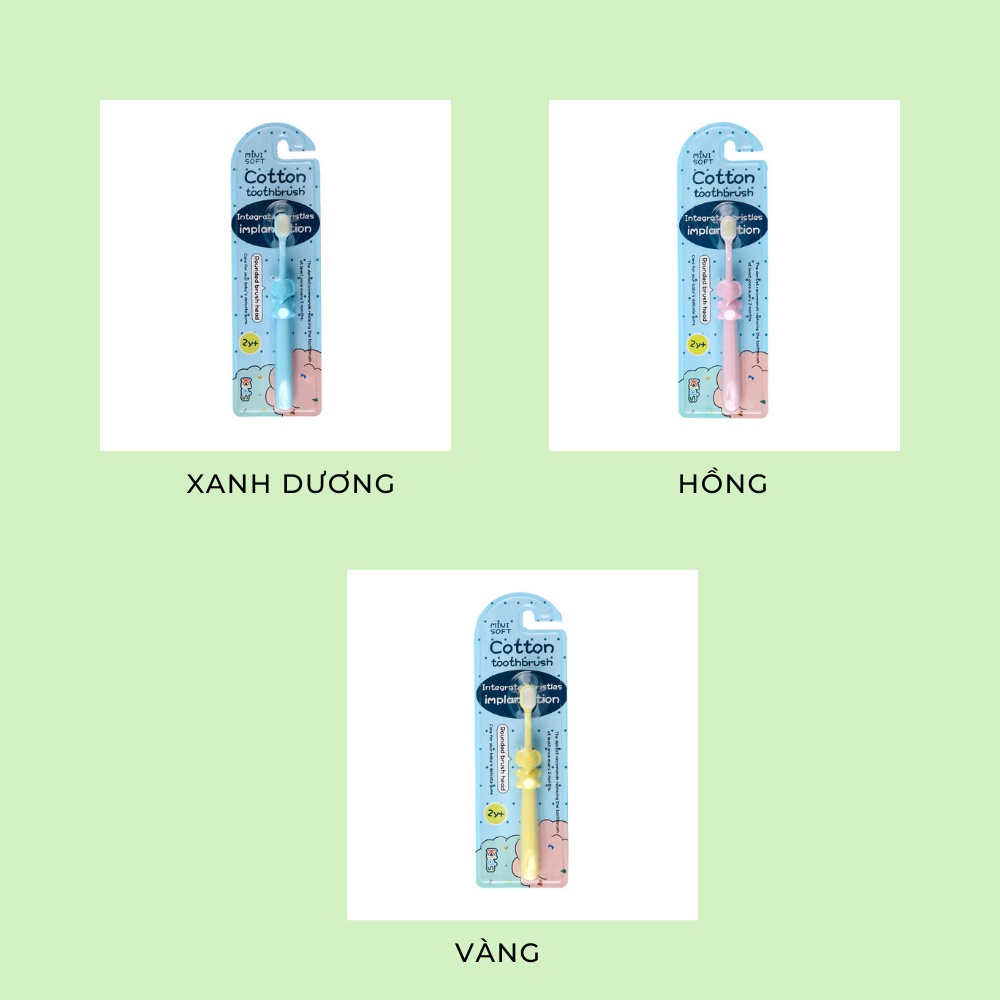 Bàn chải đánh răng cho bé lông tơ siêu mềm từ 18 tháng đến 6 tuổi LABAMO BCH01