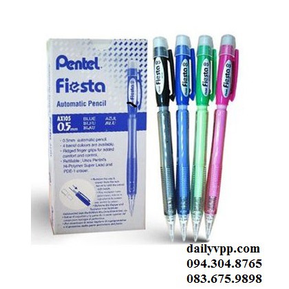 Bút chì ngòi bấm Pentel 0.5mm - A255/ A125T/ AX105