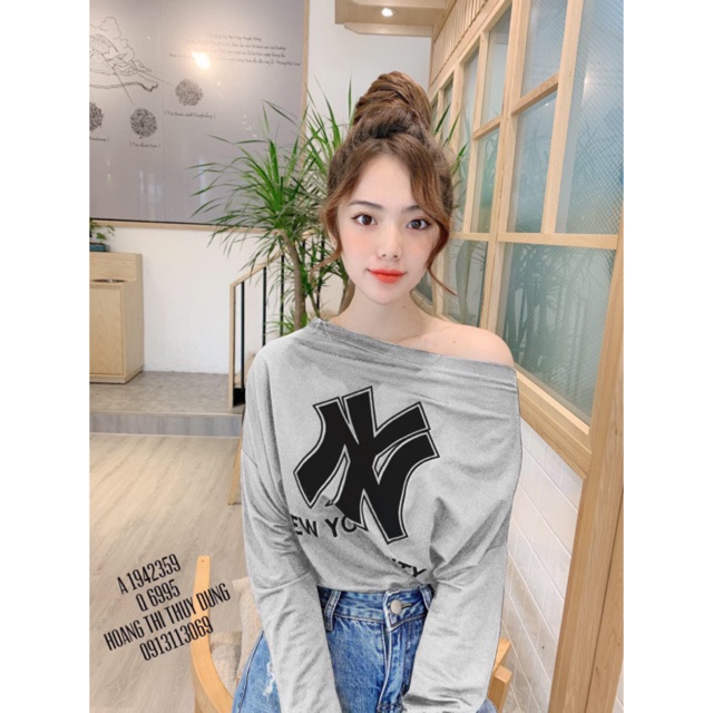 Áo thun NY lệch vai siêu hot