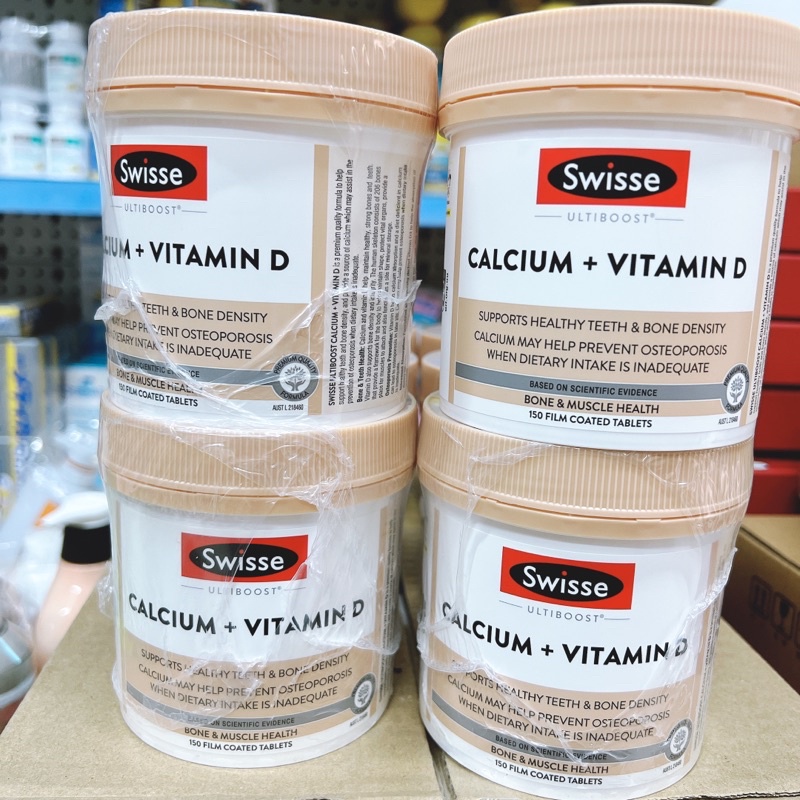 VIÊN UỐNG BỔ SUNG CANXI VITAMIN D SWISSE 150 Viên