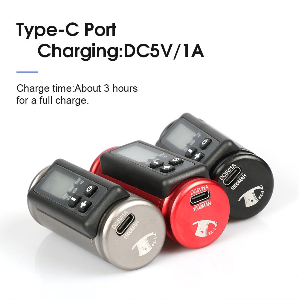 Mini mạnh mẽ với pin thiết lập tên lửa hình xăm máy in ngắn bút không dây phụ kiện cho hình xăm