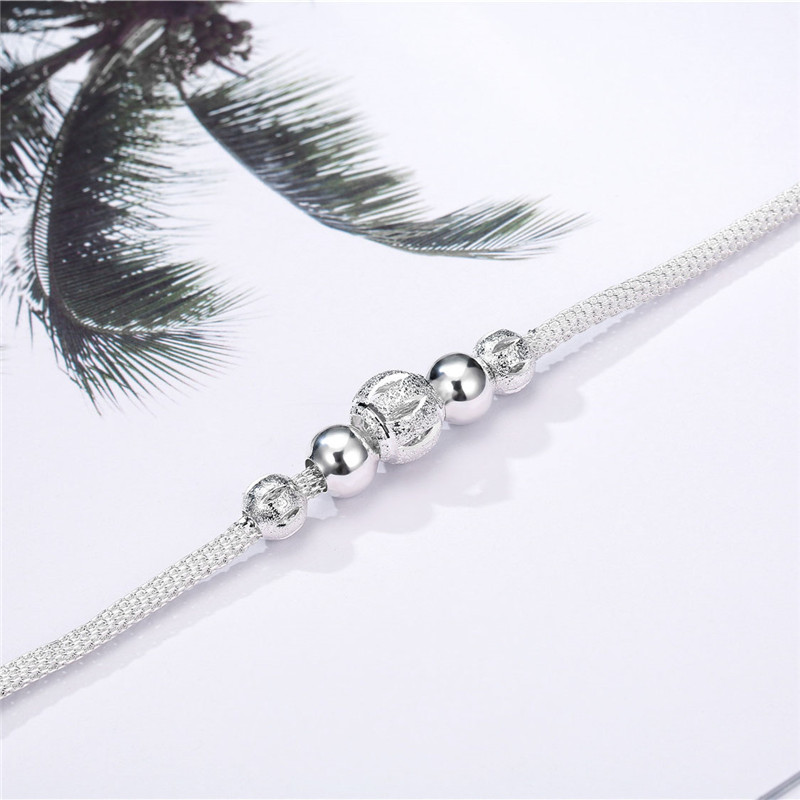 Bạc Cổ Điển May Mắn Vòng Tay Cutout Vật Trang Trí