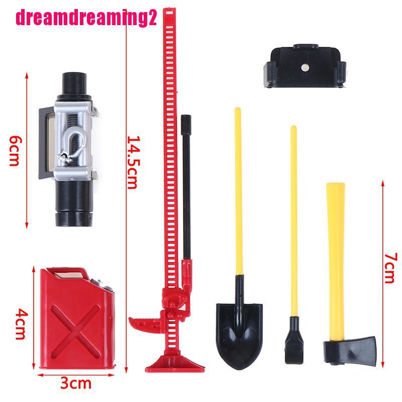 [Dream]6Pcs 1/10 crawler truck scale plastic accessory tools for scx10 d90 RC toy