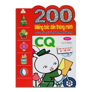 Sách - 200 Miếng bóc dán thông minh 2-10 tuổi ( Lẻ ).