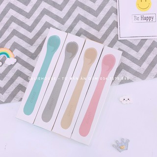 Thìa ăn dặm silicon Poled Hàn Quốc