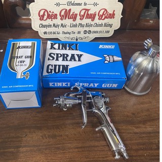 Bộ súng phun sơn siêu xịn ⚡️𝐅𝐑𝐄𝐄 𝐒𝐇𝐈𝐏⚡️ Kinki K95 ( Súng + cốc 400cc )