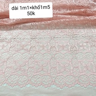 Vải ren thun,ren lưới... hàng khúc.