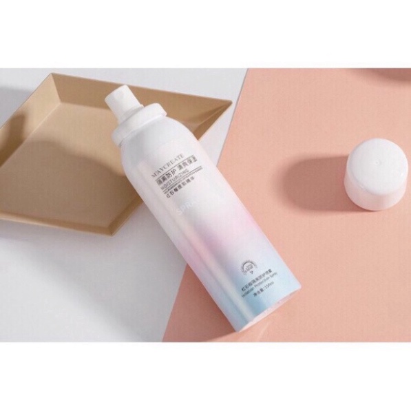 Xịt chống nắng body Maycreate, Kem chống nắng dạng xịt 150ml SPF35 bật tông sau sử dụng chính hãng nội địa trung KABA