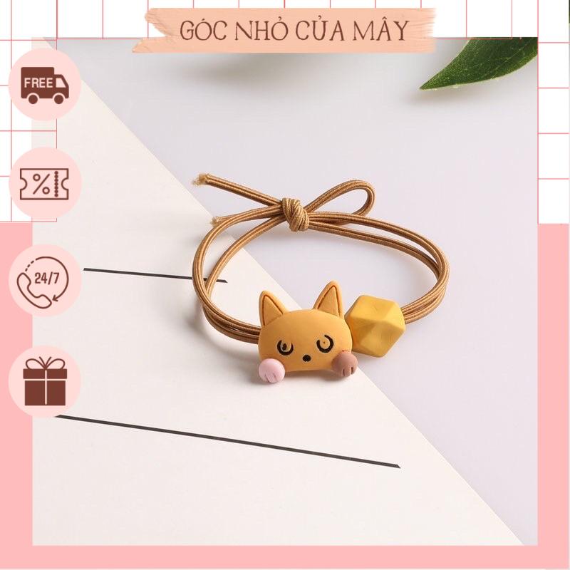 Dây buộc tóc cao su hình con cáo nhỏ phong cách Hàn Quốc GNCM