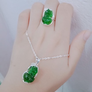 BỘ TRANG SỨC TỲ HƯU NỮ BẠC TA CAO CẤP 925 KHÔNG PHAI MÀU