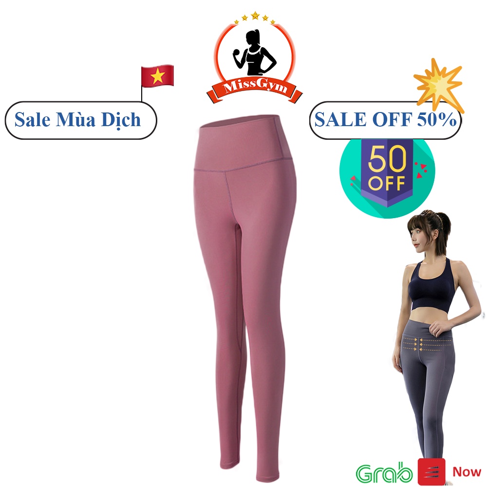 [Sale Mùa Dịch - SALE OFF 50%] Quần legging thể thao cạp cao dáng dài cao cấp, nâng mông co giản tốt vải dày | BigBuy360 - bigbuy360.vn