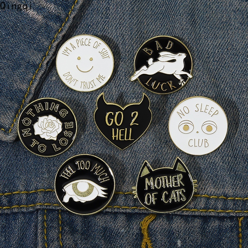 Ghim cài áo cài áo MISS ZOE phong cách mèo hoạt hình xinh xắn xắn