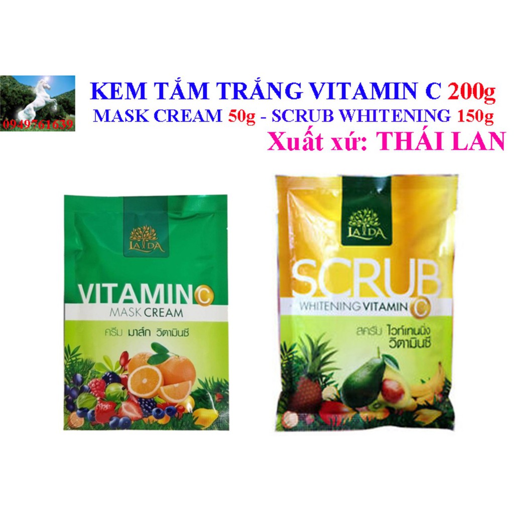 Ủ Tắm TRẮNG LADA VITAMIN C MASK CREAM | BigBuy360 - bigbuy360.vn