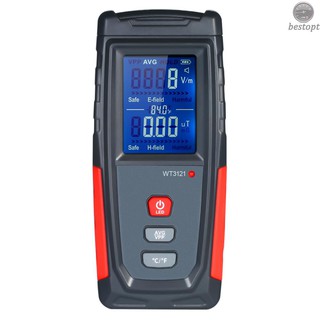 B&O High Precision Handheld Mini Digital LCD EMF Tester Electromagnetic Field Radiation Detector Meter Dosimeter Tester Counter