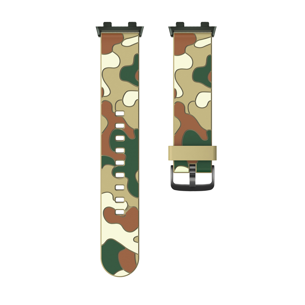 Dây Đeo Silicon Mềm Họa Tiết Rằn Ri Cho Đồng Hồ Thông Minh Oppo 41mm 46mm