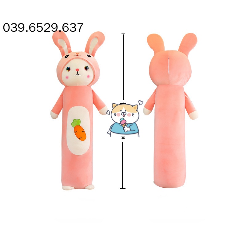Gối ôm hình thỏ ham ăn, gấu nhồi bông teddy bear hàng nhập khẫu cao cấp BIG Quà tặng ngày sinh nhật cô gái