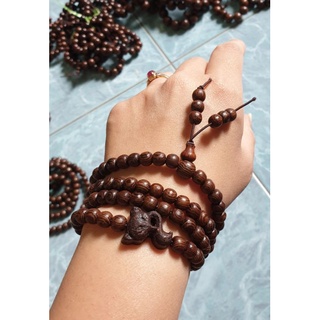 Vòng gỗ mun đuôi công mix hồ ly