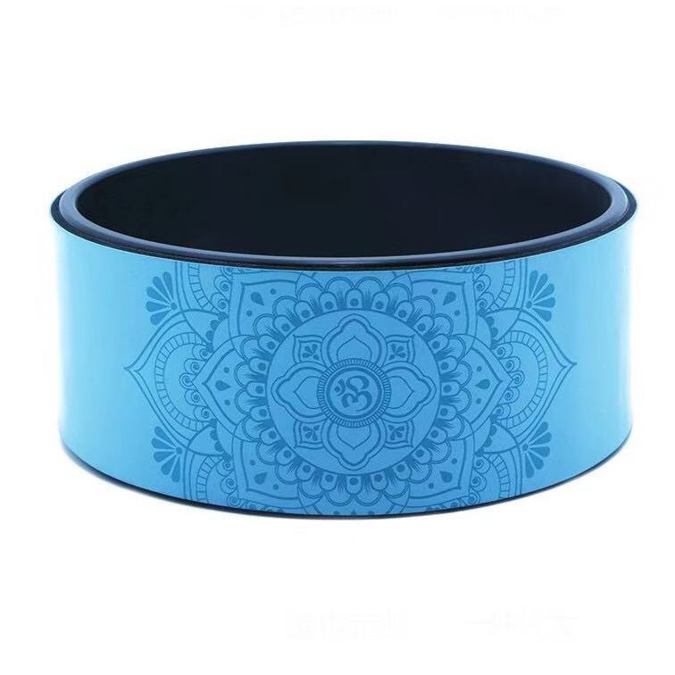 Vòng tập yoga 33cm bọc cao su Pu Họa Tiết Mandala chống trơn trượt 100% khung nhựa siêu cứng( Bảo Hành 12 Tháng)