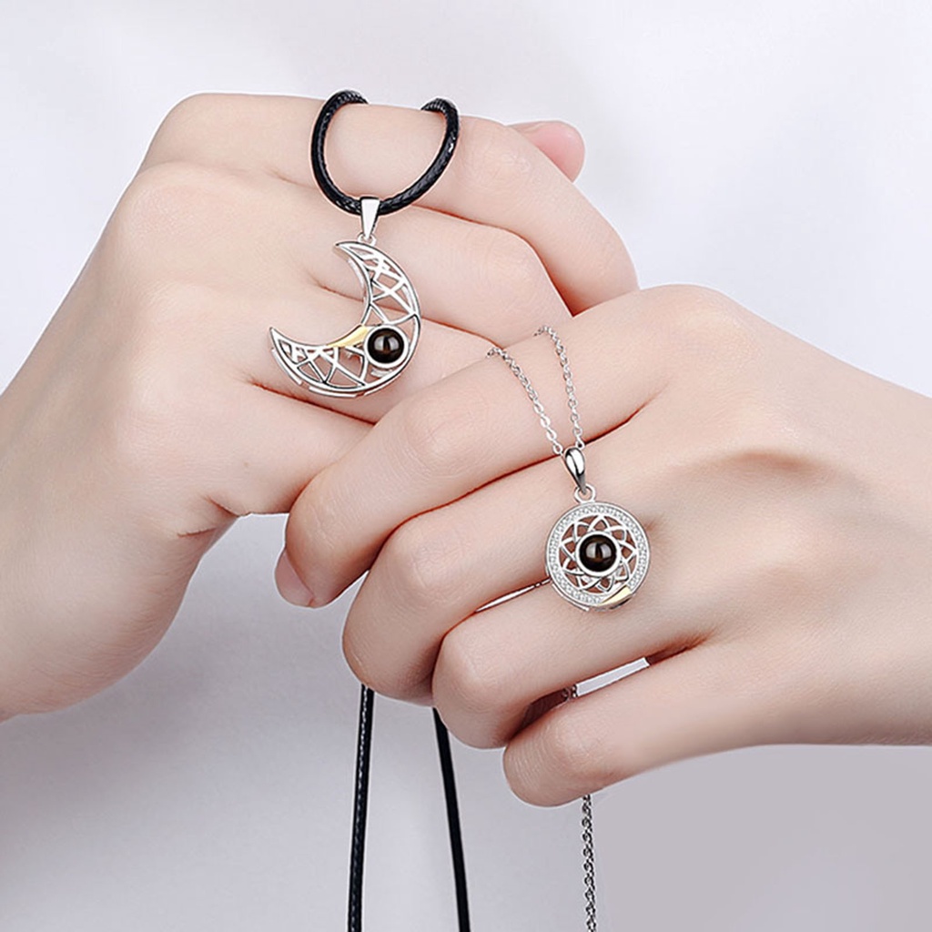 Vòng cổ choker Bluelans 100 ngôn ngữ I Love You cho cặp đôi