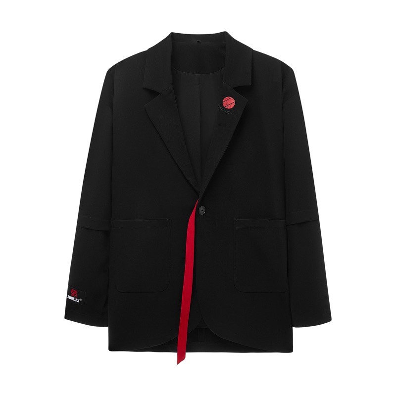 MARU BLAZER - BLACK (Áo Vest thêu logo zunezx)