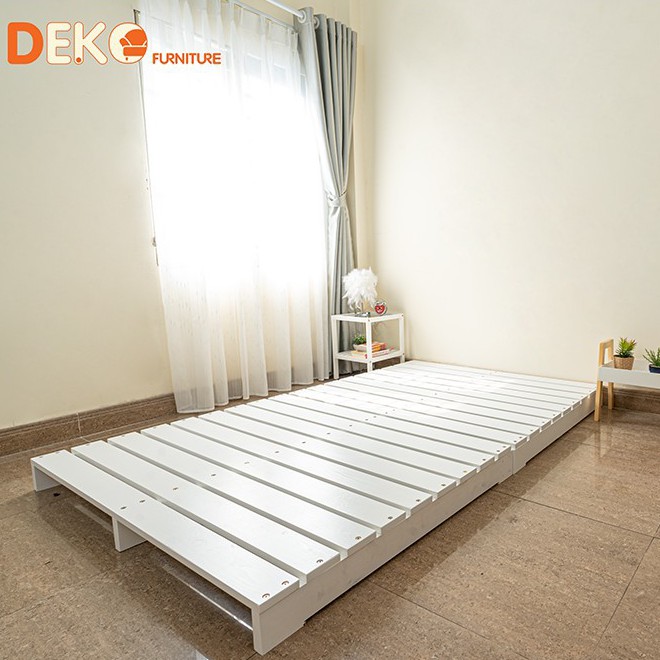 Giường ngủ pallet DEKO gỗ thông cao cấp 1M2x2M