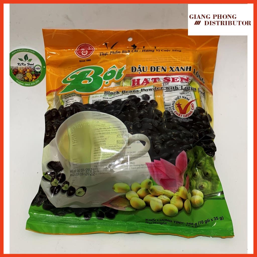 Bột đậu đen xanh lòng hạt sen Bích Chi 350gr - Black Beans Powder With Lotus Seed