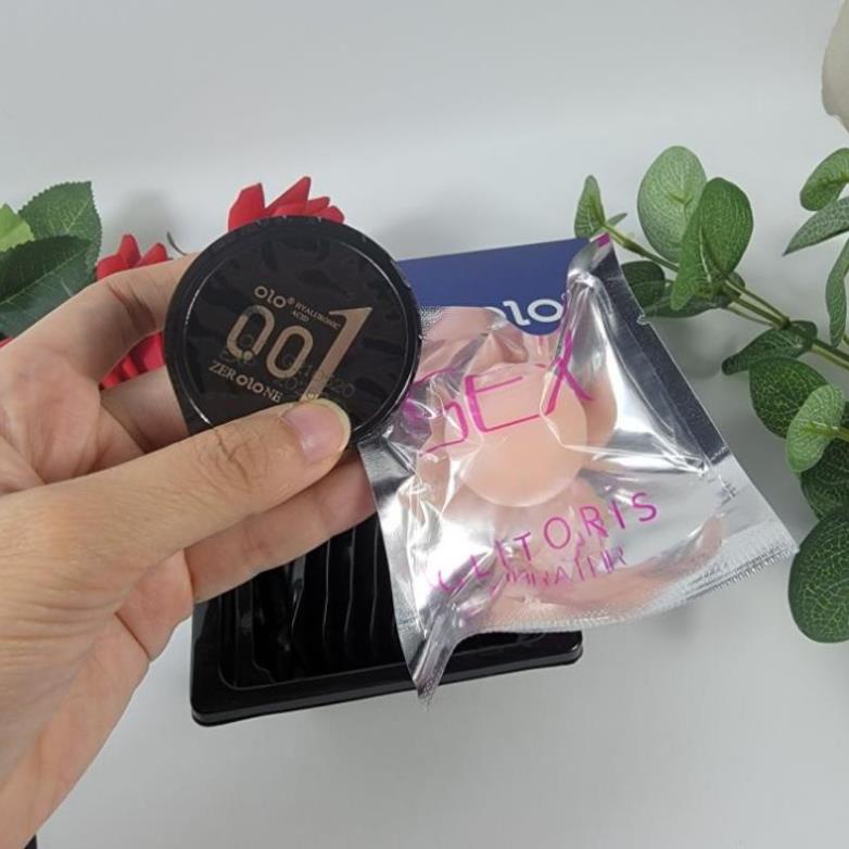 Bao cao su OlO 001 xanh bi 3cm kéo dài thời gian tăng cảm xúc khoái cảm Hộp 10 bcs