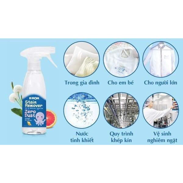 Nước Tẩy Vết Bẩn Quần Áo Hàn Quốc ZERO DUST K - MOM