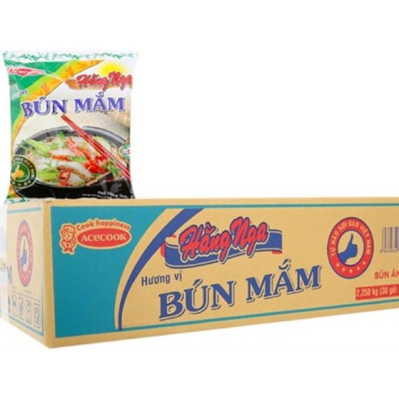 Thùng 30 gói MIX Bún Hằng Nga